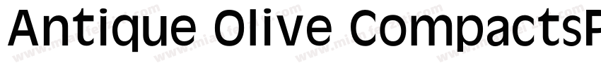 Antique Olive CompactsPS字体转换